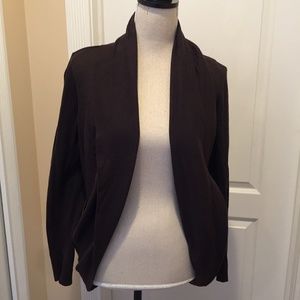 INC Brown Cardigan Medium